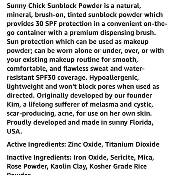 Sunny Chick Dunย Block and Powder Foundation {Used Once,Too dark forโme}โ"Light" - Picture 9 of 15